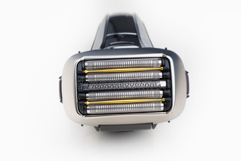Electric Razor Foil Shaver on White Background Stock Image Image of