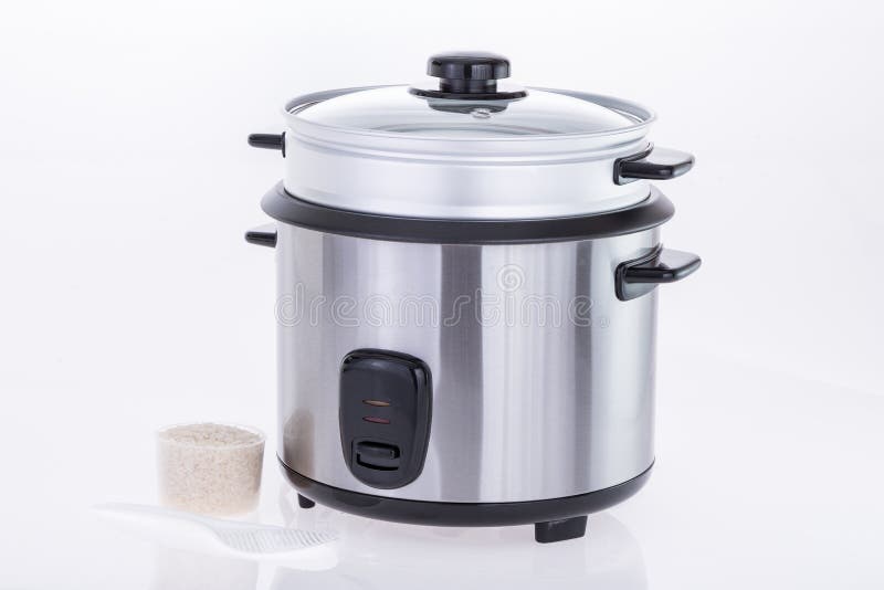A electric rice cooker isolate royalty free stock image