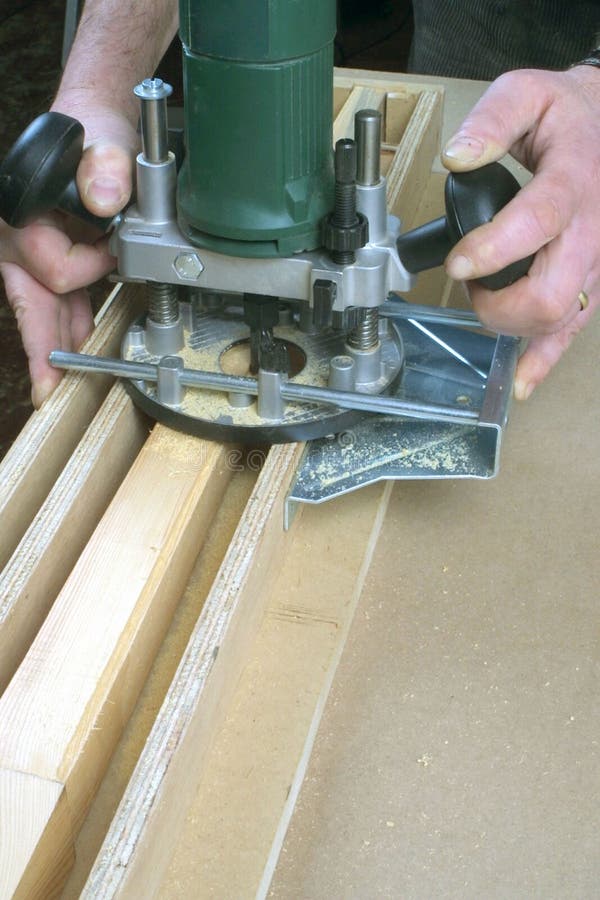 Electric router stock image