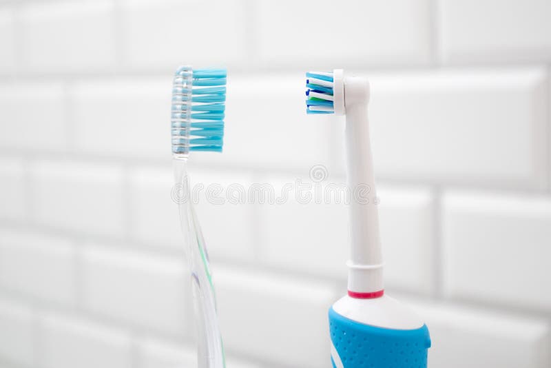 Electric Vs Regular Toothbrush Stock Photos Free & RoyaltyFree Stock