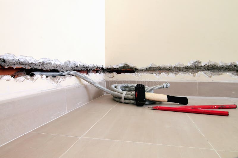 Electric trace stock photo