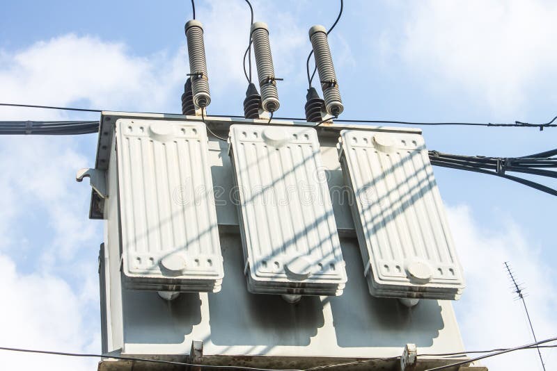 Electric Transformer, Power Supply Stock Photo Image of high, station