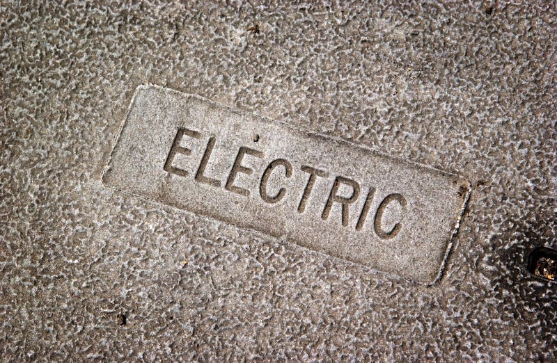Electric utility cover stock image. Image of industrial 22654803