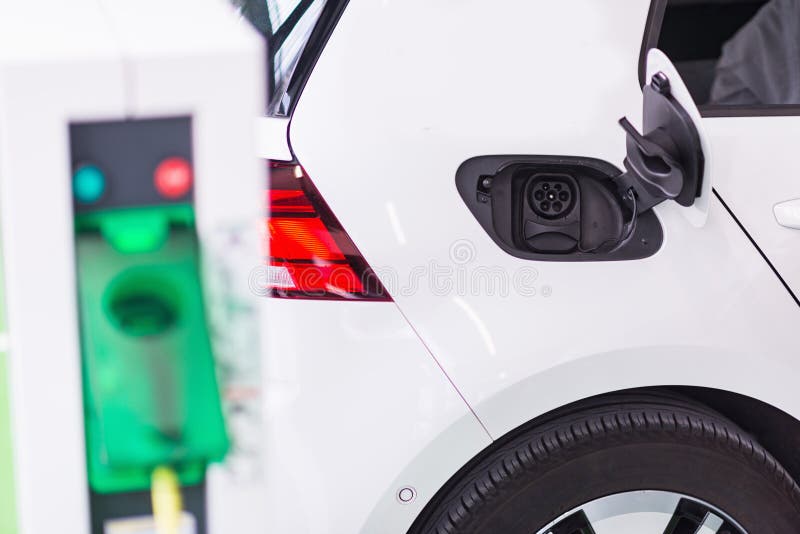 Electric Vehicle Charging Stations Stock Photo Image of auto