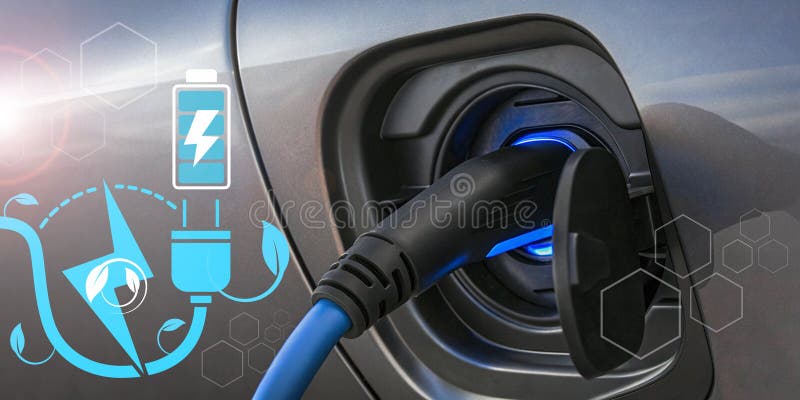 Electric Vehicles and Energy Charging Concept of Automotive Technology Development with Environmental Innovation. EV charging, renewable energy, green power, transportation, smart charging, eco. Development ev stock images, royalty-free photos and pictures