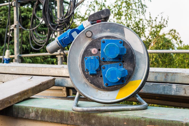 Electric winder stock photo. Image of power, cord, line 77393872