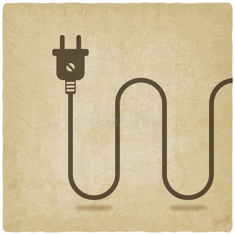 electric wire plug old background vector illustration eps 51638023