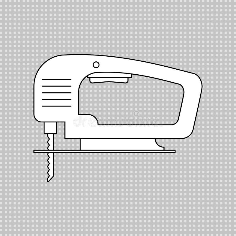 Outline Jig Saw Vector Sketch Machine Illustration Vector, Sketch, Machine,  Illustration PNG and Vector with Transparent Background for Free Download