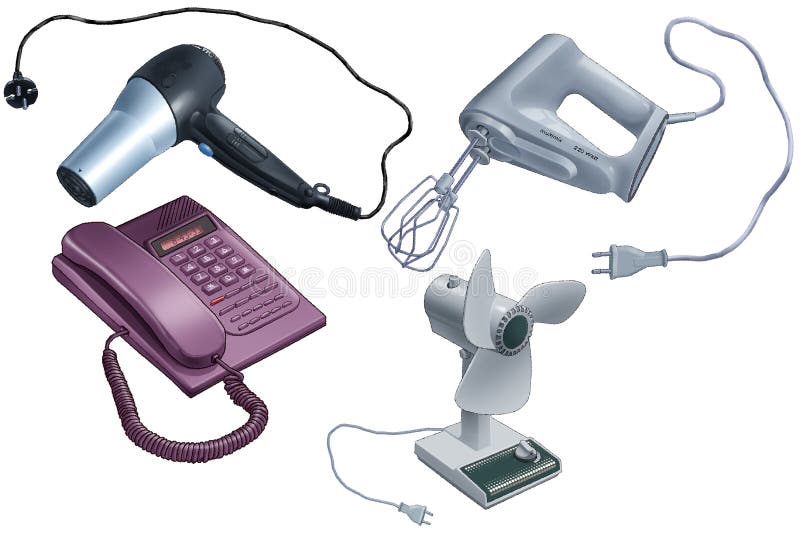 Electrical appliance stock illustration