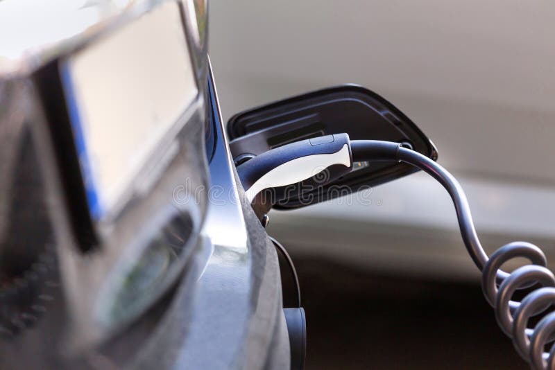 Electrical Car Charging Cable Close Up Stock Image Image of reloading