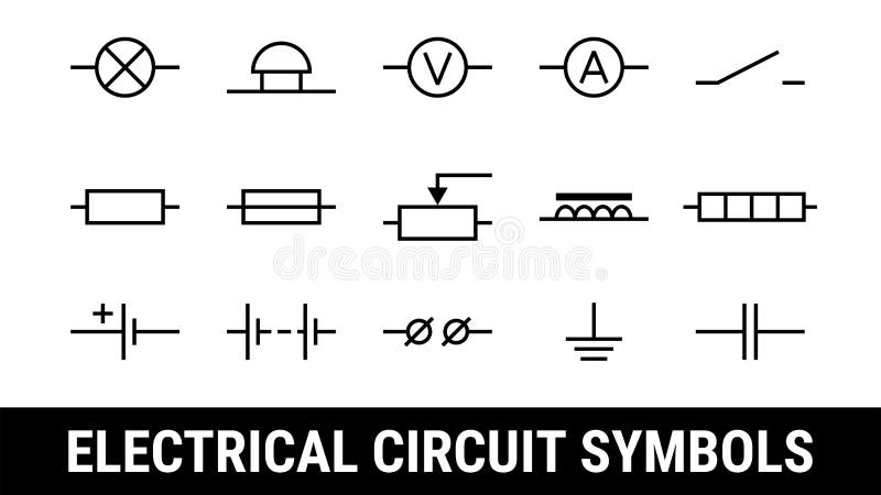 electronic circuit symbols chart