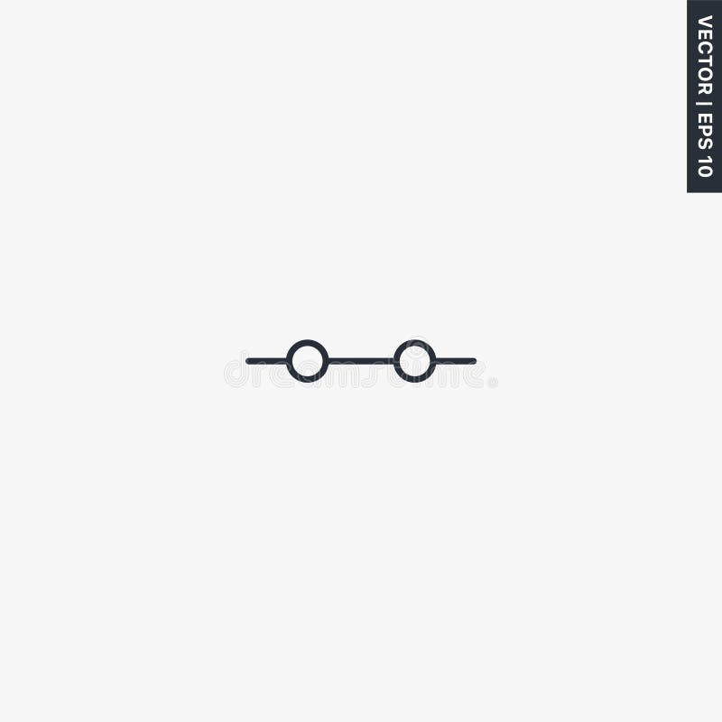 Electrical connection, linear style sign for mobile concept and web design stock illustration