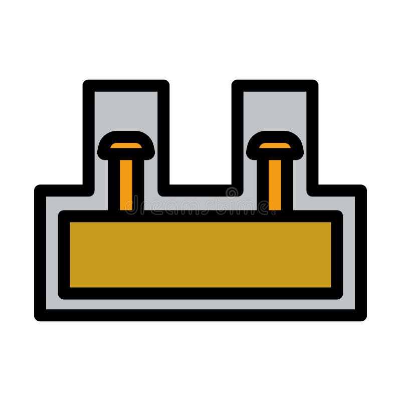 Electrical Connection Terminal Icon Stock Vector Illustration of