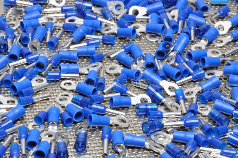 Electrical connectors stock image