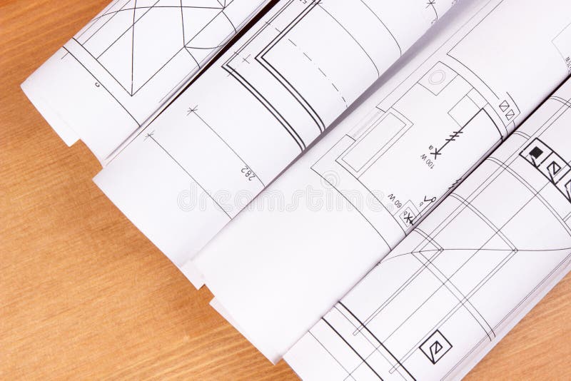 Electrical Construction Drawings or Blueprints Using for Engineer Jobs