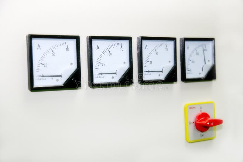 Electrical control cabinet royalty free stock image