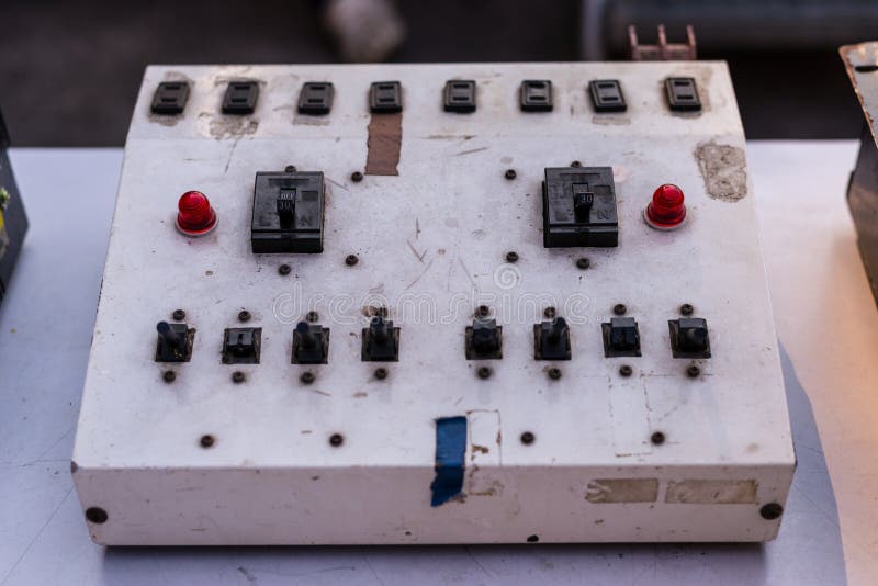 An Electrical Control Device To Control Lighting Equipment Stock Photo