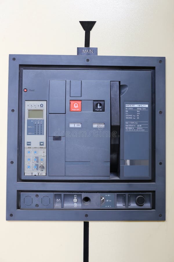 Electrical Equipment Panel. Stock Image Image of voltage, button