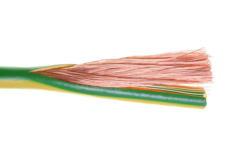 Electrical grounding cable stock image. Image of computer 31174449
