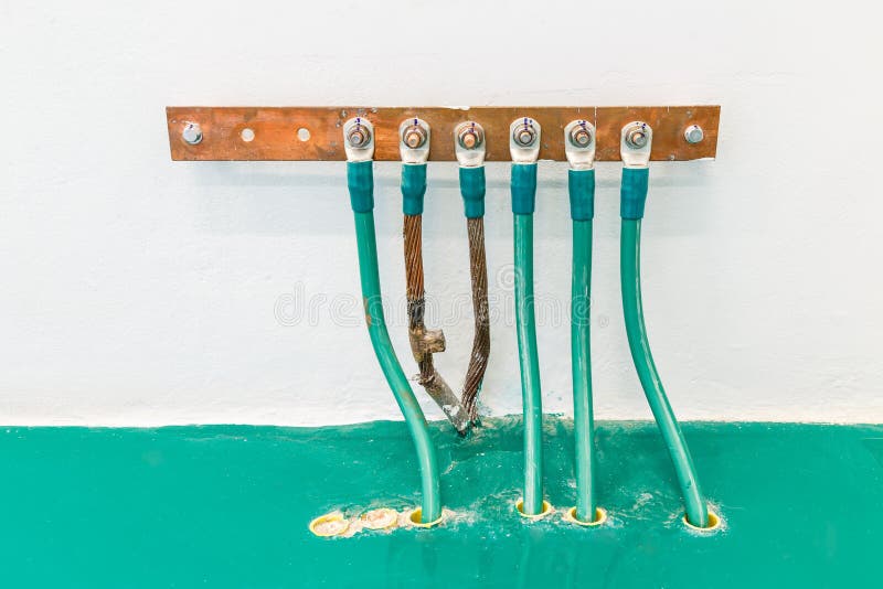 Electrical High Voltage Ground Bar Stock Photo Image 40377692