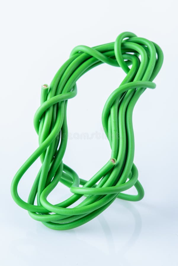 Rolled copper cable stock image. Image of macro, background 29629543