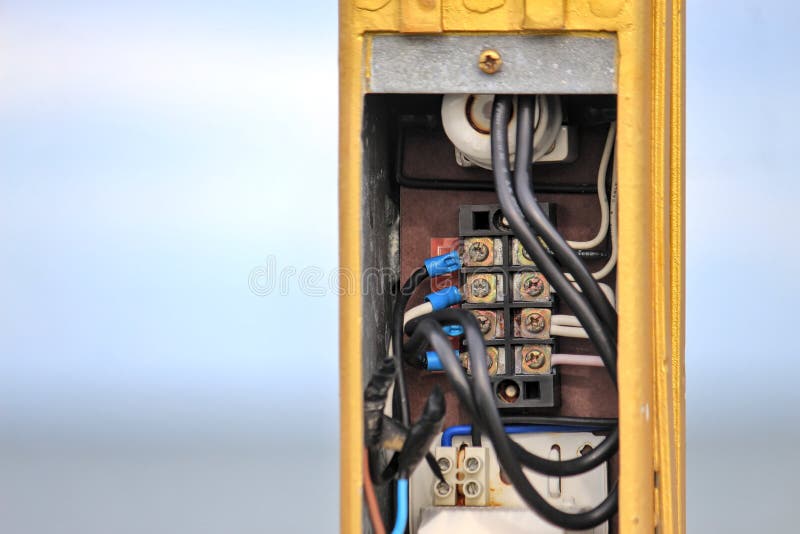 Electrical Junction Box without Cover Stock Photo Image of electrical