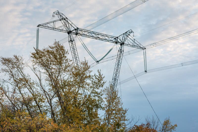 Electrical line stock image. Image of large, group, fuel 59764667