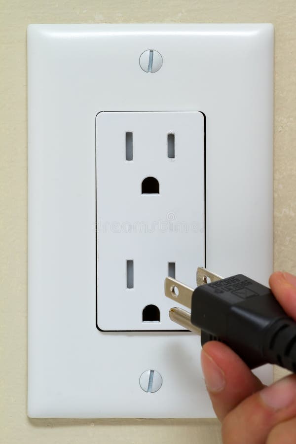 Electrical Outlet with Cable Stock Photo Image of copy, current 27323648