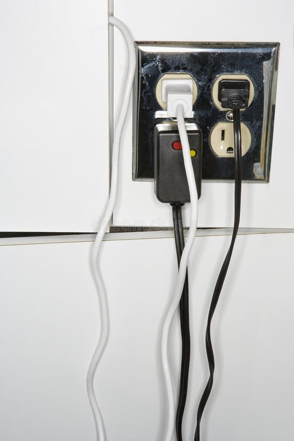 Electrical Outlet With Plugs. Stock Photos Image 2044423