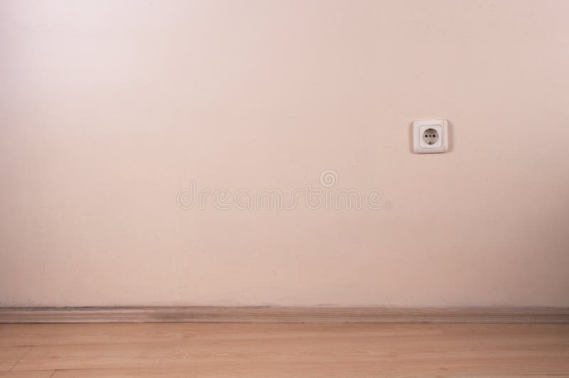 Electrical Outlet Wall Plug With Copy Space Stock Photo Image