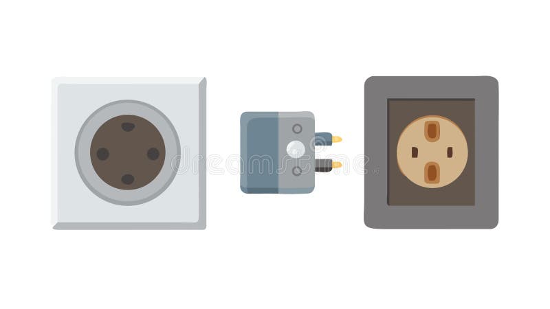 Electrical Outlets Plugs Icon - Power Supply Device Charging, vector design Generative AI royalty free illustration