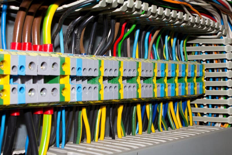 Electrical panel stock photography