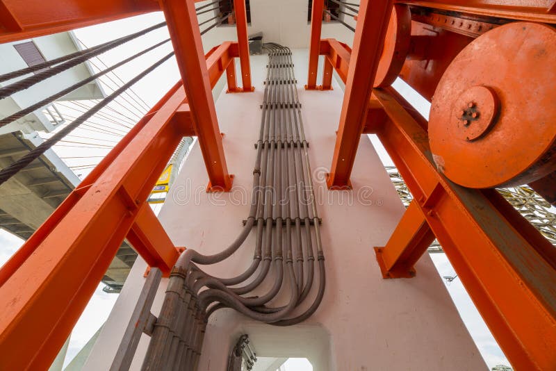 Electrical Pipe Bending stock photo. Image of blue, part 4047576