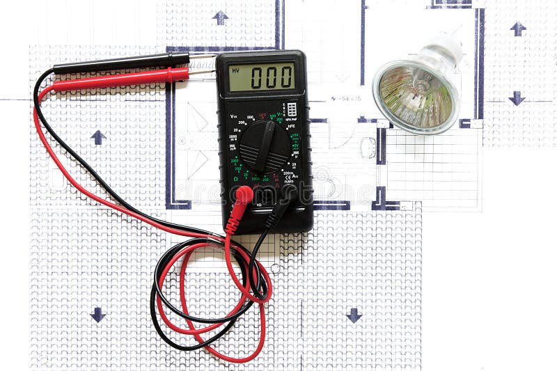 Electrical plan stock image. Image of business, housing 27804873