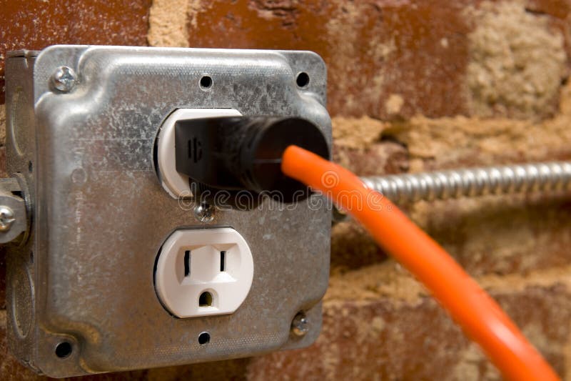 Volt Meter and Outlet stock photo. Image of wire, electrical 15023782
