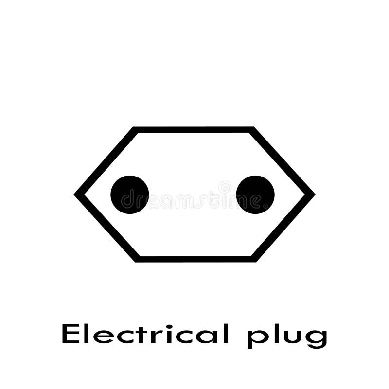 Electrical plug stock vector. Illustration of line, icon 157480369