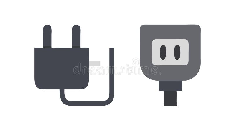 Electrical Plugs, for Connectivity, Power, and Device Charging, vector design Generative AI stock illustration
