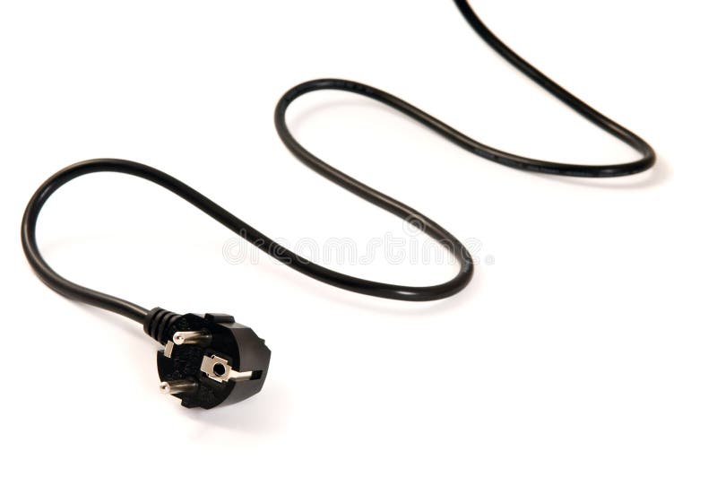 Electrical power plug stock image