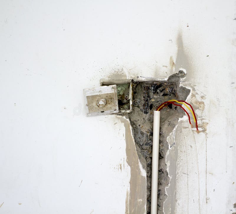 Electrical Renovation Work, Light Switch Stock Image Image of electricelectrical, installing