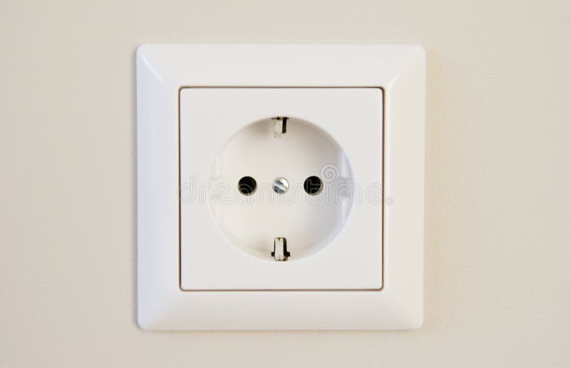 Electrical socket stock image