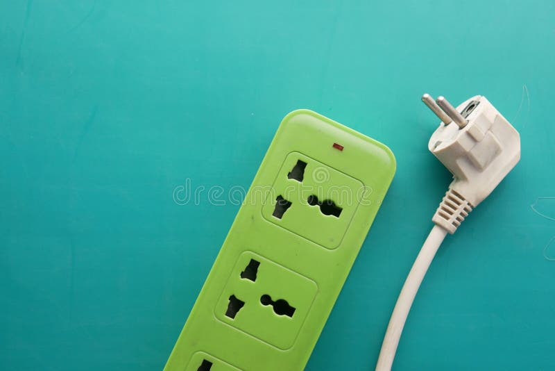 Electrical Switch and Plug on White Background Stock Image Image of