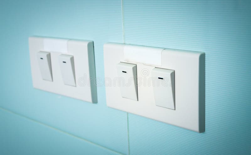 Electrical switch stock image