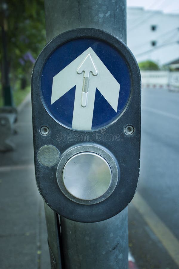 Electrical switches request for for passing through walking across the street royalty free stock images Electrical switches request for for passing through walking across the street royalty free stock images