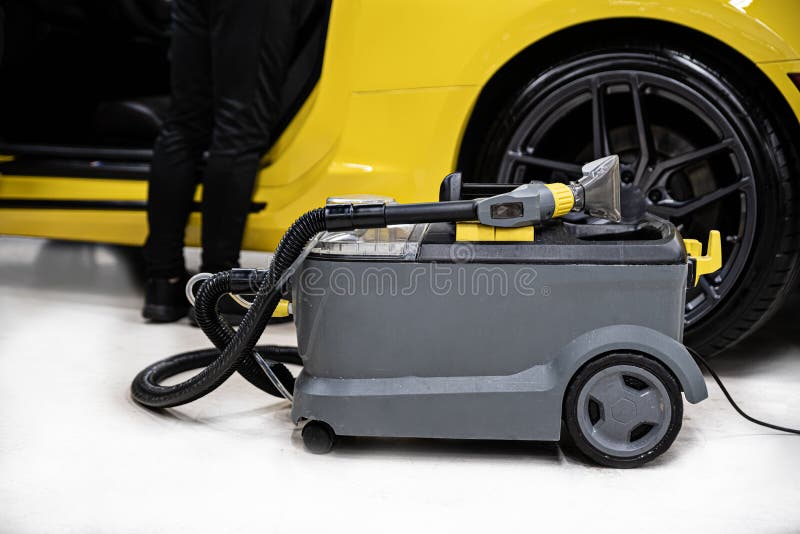 Electrical Vacuum Washer and Cleaner for Washing Car Interior Stock Photo Image of vacuuming