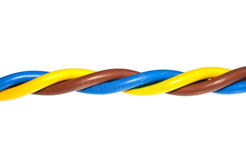 Electrical Wire Isolated on White Background Stock Photo Image of