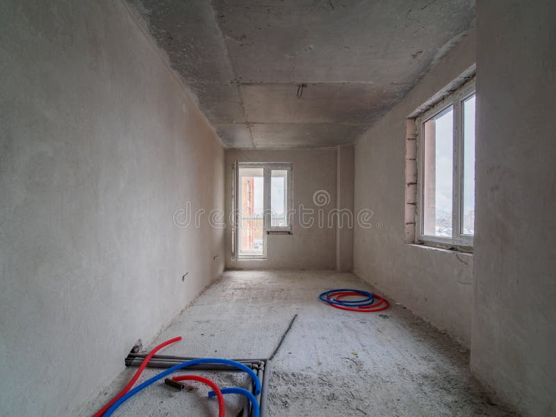 Electrical Wiring on the Floor Stock Image Image of background