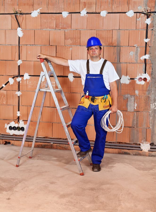 Electrician working stock photo. Image of professional 27625694