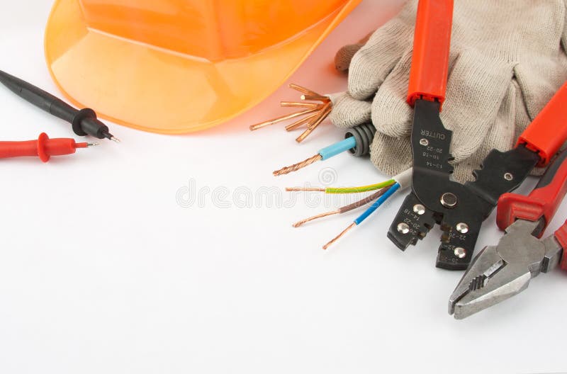 Electrician's tools stock photo Electrician's tools stock photo