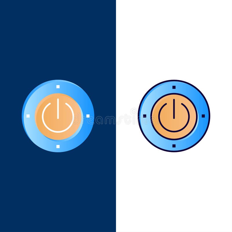 Electricidad, energía, poder, iconos computacionales El plano y la línea icono llenado fijaron el fondo azul del vector ilustración del vector Electricidad, energía, poder, iconos computacionales El plano y la línea icono llenado fijaron el fondo azul del vector ilustración del vector