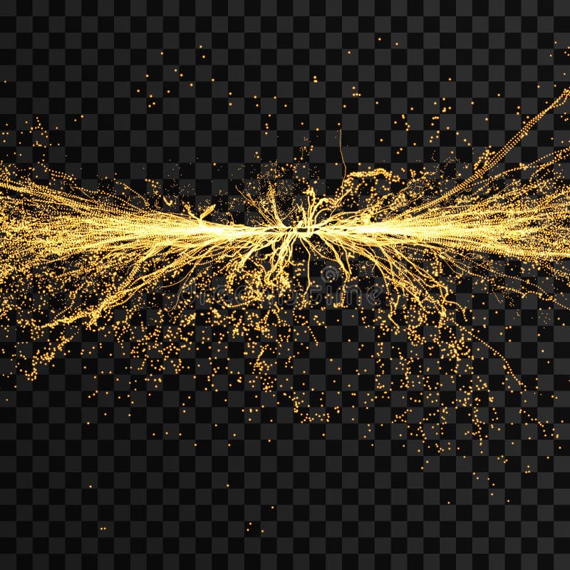Electricity lighting effects. Array with dynamic particles. 3d futuristic technology style. Abstract Background. Vector royalty free stock photos
